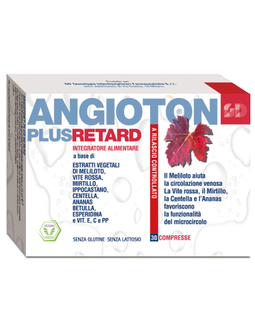 Angioton plus retard integratore per gambi pesanti 30 compresse