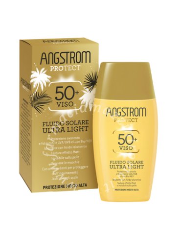 Angstrom protect - fluido solare viso ultra light con protezione molto alta spf 50+ - 40 ml