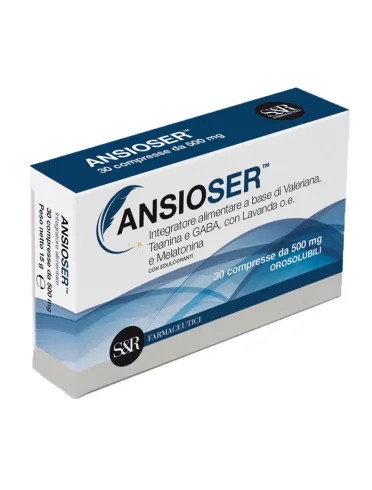 Ansioser - integratore per favorire il rilassamento - 30 compresse orosolubili Ansioser - integratore per favorire il rilassamento - 30 compresse orosolubili