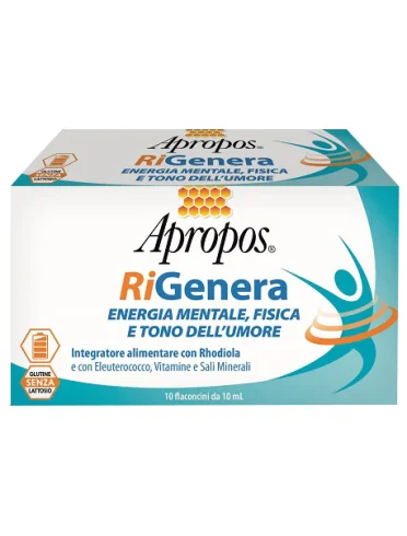 Apropos rigenera - integratore per energia fisica e mentale - 10 flaconcini Apropos rigenera - integratore per energia fisica e mentale - 10 flaconcini
