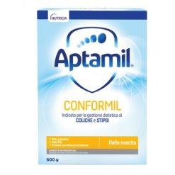 Aptamil Conformil - Latte in Polvere per la Gestione Dietetica di Coliche e Stipsi - 600 g