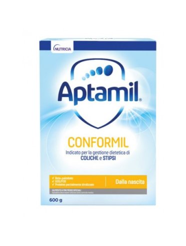 Aptamil conformil - latte in polvere per la gestione dietetica di coliche e stipsi - 600 g