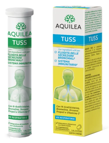 Aquilea tuss - integratore per difese immunitarie - 15 compresse effervescenti Aquilea tuss - integratore per difese immunitarie - 15 compresse effervescenti