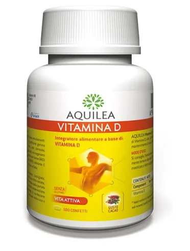 Aquilea vitamina d - integratore per ossa e denti - 100 confetti Aquilea vitamina d - integratore per ossa e denti - 100 confetti