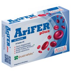Arifer Plus - Integratore di Ferro e Vitamine - 30 Capsule