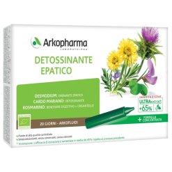 Arkofluidi Detossinante Epatico - Integratore Depurativo - 20 Flaconcini