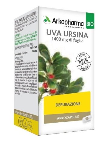 Arkocapsule uva ursina bio - integratore drenante - 45 capsule