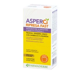 Asperci Ripresa Fast Integratore Vie Respiratorie 10 Bustine