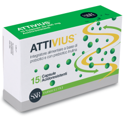Attivius - Integratore di Probiotici e Inulina - 15 Capsule