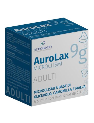 Aurolax - microclismi per adulti - 6 contenitori da 9 g