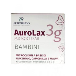 Aurolax - Microclismi per Bambini - 6 Contenitori da 3 g