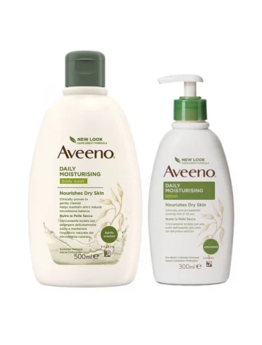 Aveeno bundle bagno doccia 500 ml + aveeno crema idratante 300 ml Aveeno bundle bagno doccia 500 ml + aveeno crema idratante 300 ml