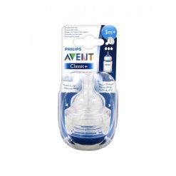 Avent Classic+ Tettarella Flusso Medio 3 Fori 2 Pezzi