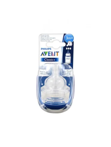 Avent classic+ tettarella flusso medio 3 fori 2 pezzi Avent classic+ tettarella flusso medio 3 fori 2 pezzi