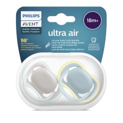 Avent Ultra Air Succhietto Neutro Limoni 18m+ 2 Pezzi