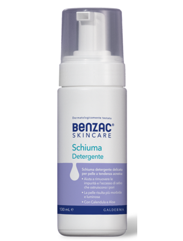 Benzac skincare schiuma detergente viso antiacne 130 ml