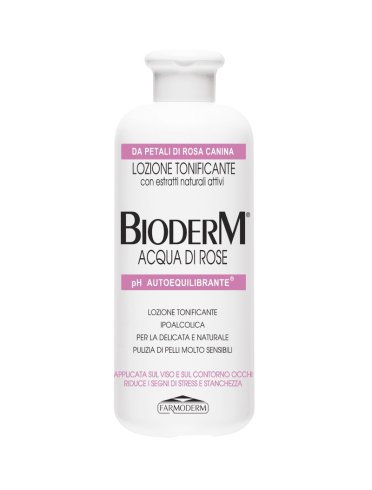 Bioderm acqua di rose lozione tonificante pelle delicata 500 ml