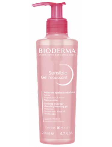 Bioderma sensibio gel moussant - gel detergente struccante micellare viso e occhi - 500 ml