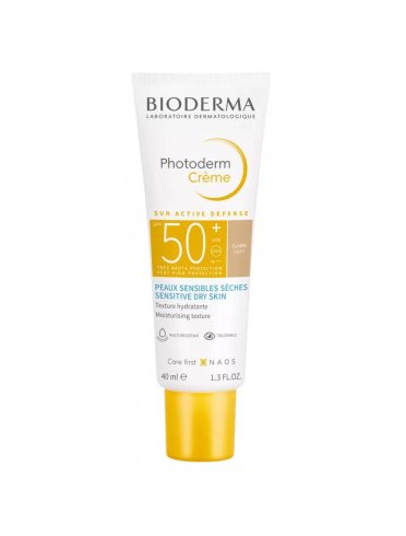 Bioderma photoderm creme - crema solare colorata chiara con protezione molto alta spf 50+ - 40 ml