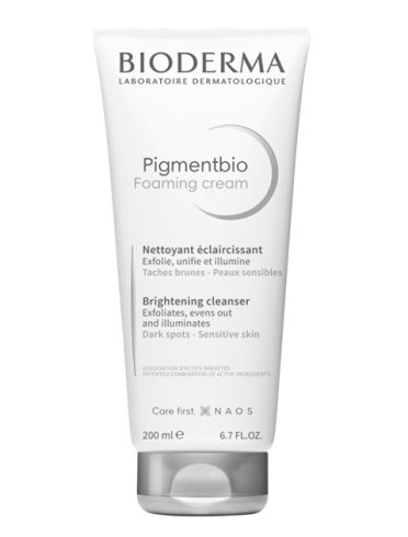 Bioderma pigmentbio foaming cream - detergente viso e corpo schiarente illuminante - 200 ml