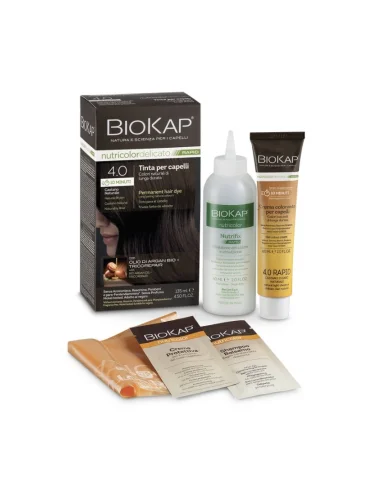 Biokap nutricolor delicato rapid - tintura per capelli colore 4.05 castano cioccolato - 135 ml Biokap nutricolor delicato rapid - tintura per capelli colore 4.05 castano cioccolato - 135 ml