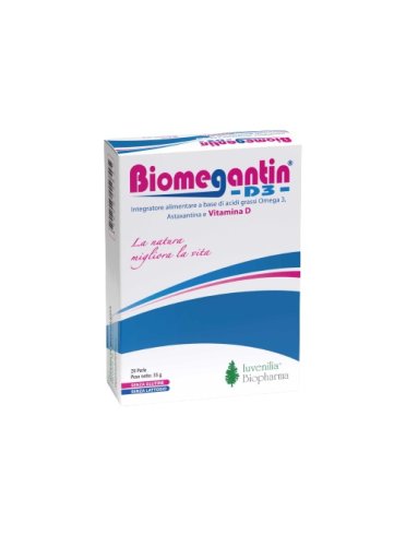 Biomegantin d3 integratore omega 3 20 perle