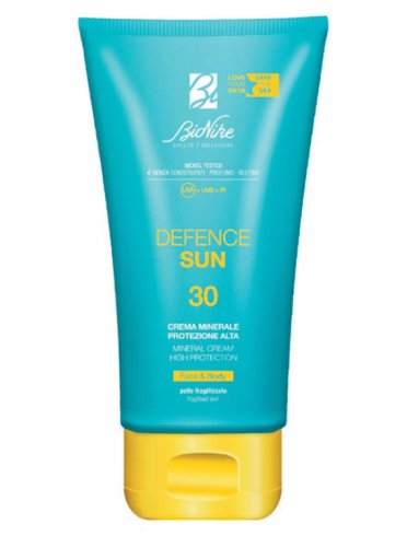 Bionike defence sun - crema solare viso e corpo minerale con protezione spf 30 - 100 ml