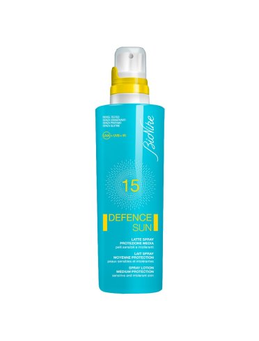 Bionike defence sun - latte solare spray corpo con protezione media spf 15 - 200 ml