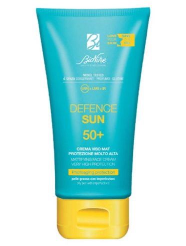 Bionike defence sun - crema solare viso mat con protezione molto alta spf 50+ - 50 ml
