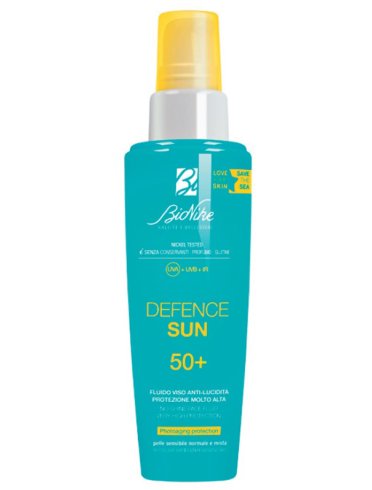 Bionike defence sun - fluido viso solare anti-lucidità con protezione molto alta spf 50+ - 50 ml