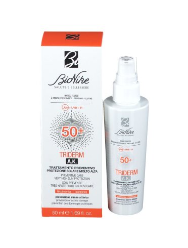 Bionike triderm a.k. - trattamento preventivo protezione solare molto alta spf 50+ - 50 ml