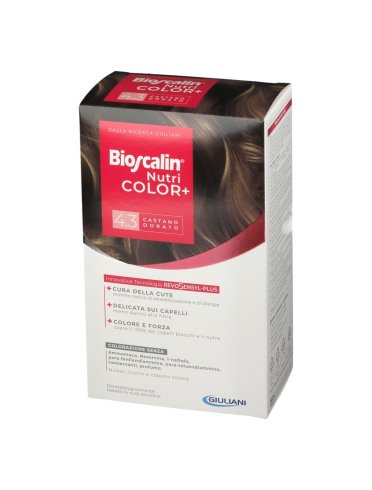 Bioscalin nutri color plus - tintura capelli colore castano dorato n. 4.3