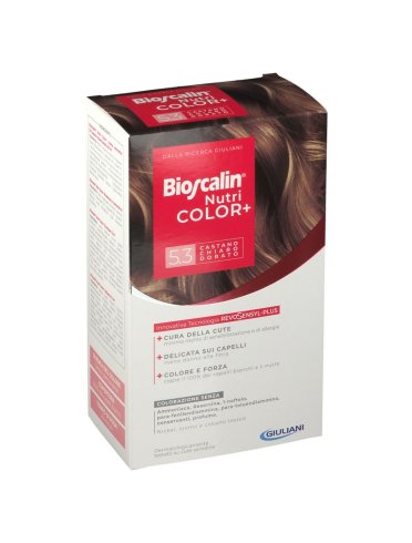 Bioscalin nutri color plus - tintura capelli colore castano chiaro dorato n. 5.3