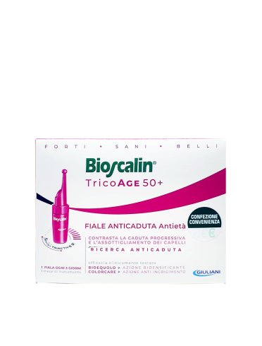 Bioscalin tricoage 50+ - trattamento anticaduta donna - 10 fiale