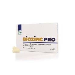 Biozinc Pro Integratore per Capelli Unghie e Prostata 40 Compresse