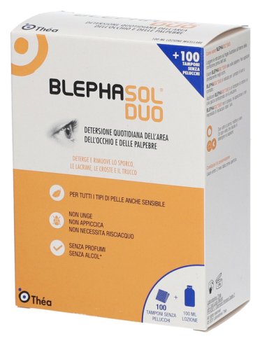 Blephasol duo - lozione micellare per pulizia di palpebre - 100 ml + 100 garze