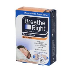 Breathe Right Cerotti Nasali Extra Forte per Respirare Meglio 30 Pezzi