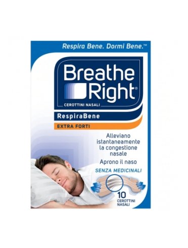 Breathe right cerotti nasali extra forte per respirare meglio 10 pezzi