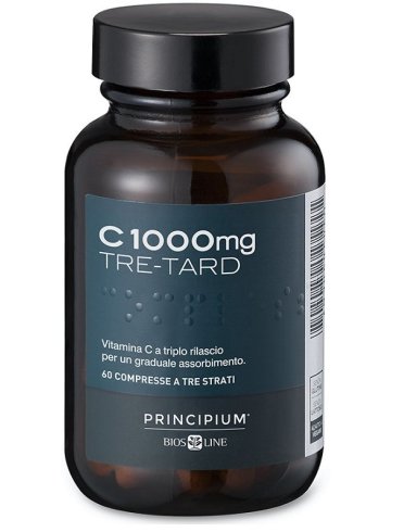 Principium c1000 mg tre-tard - integratore di vitamina c sistema immunitario - 60 compresse sublinguali