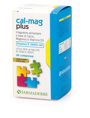 Cal-mag plus integratore calcio e magnesio 60 compresse
