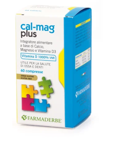 Cal-mag plus integratore calcio e magnesio 60 compresse Cal-mag plus integratore calcio e magnesio 60 compresse