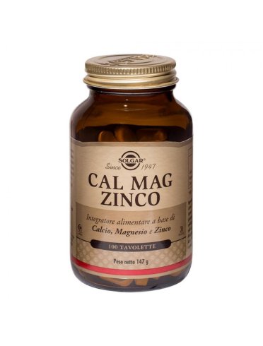 Solgar cal mag zinco 100 tavolette