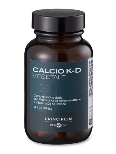Principium calcio k-d vegetale - integratore di calcio, vitamina d e k - 60 compresse
