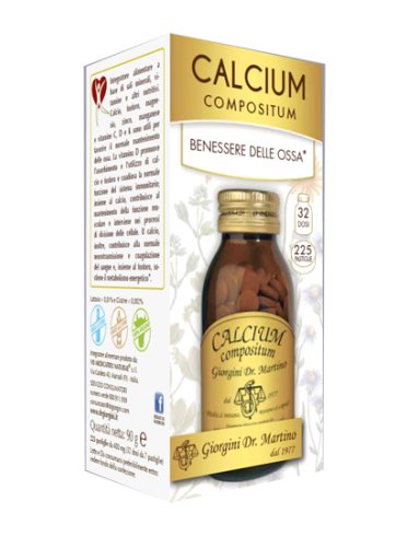 Calcium compositum - integratore per il benessere delle ossa - 225 pastiglie