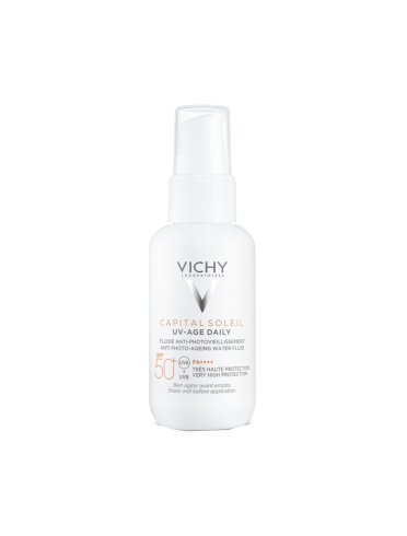 Vichy capital soleil uv-age - fluido solare viso colorata anti-invecchiamento con protezione molto alta spf 50+ - 40 ml