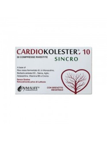 Cardiokolester 10 sincro - integratore per il controllo del colesterolo - 30 compresse rivestite