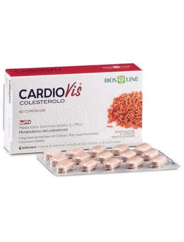Cardiovis colesterolo - integratore per il controllo di trigliceridi e colesterolo - 60 compresse