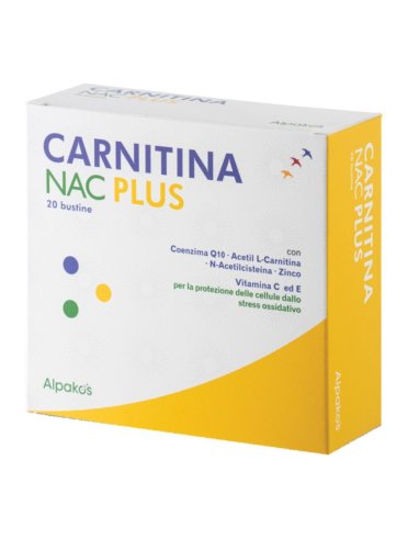 Carnitina nac plus - integratore antiossidante - 20 bustine