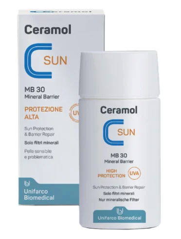 Ceramol sun mb 30 protezione solare fluida 50 ml Ceramol sun mb 30 protezione solare fluida 50 ml