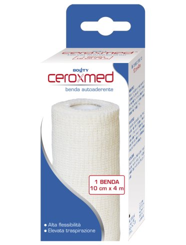Ceroxmed - benda elastica autoaderente 10 cm x 4 m - 1 benda